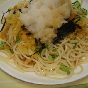 冷やしたぬきパスタ